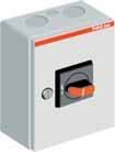 Schaltgeräte im Gehäuse gemäß IEC 60947-3 Stahlblech Frontbedienbar AC22A 400-690V, IP65 Schwarzer oder rot-gelber