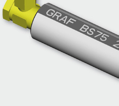 GRAF Bohrstangenhalter für ISCAR Schneidplatten Typ Picco mit Innenkühlung GRAF boring bar holder for ISCAR inserts type Picco with coolant supply GRAF.