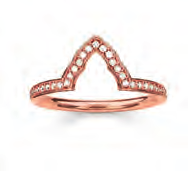 239,00 RING 925/000 Sterling Silber rosé vergoldet mit