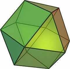 1 Auch der Dualkörper der Kuboktaeders, der Rhombendodekaeder (übrigens mit den Ecken (±1, ±1, ±1) (±2, 0,