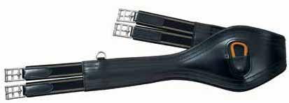 kleine Stollenschutzplatte mit Karabiner angenehm weich gefüttert D-Ringe zum Befestigen von Hilfszügeln Farben: black, espresso Beschläge: silber Größen: 115 140 cm