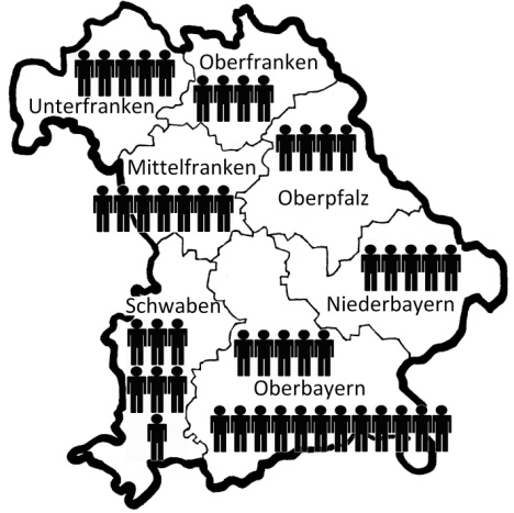 1. Ergänze jeweils die fehlende Ziffer, so dass sich die gerundete Zahl ergibt. 8 7 9 8 7 0 0 3 6 2 4 0 0 0 2. Hier sind die sieben größten Städte Bayerns mit ihrer Einwohnerzahl aufgeführt.