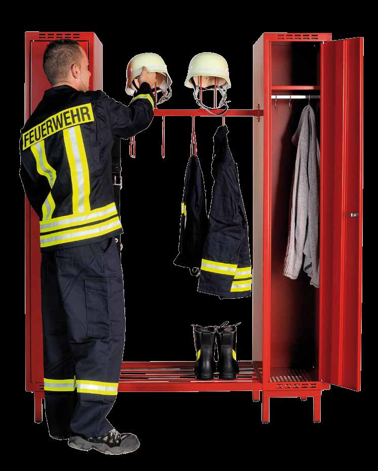 FEUERWEHR-GARDEROBENSchränke TYP Freudenberg Feuerwehr-Garderobe Typ