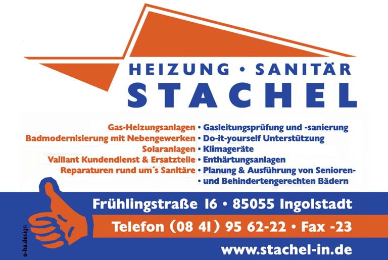 85053 Ingolstadt Telefon 08 41 /6 64 44 Fax 08 41 / 96 92 91 21