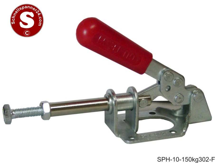 SPH-10-150kg302-F Schubstangenspanner mit horizontaler Griffleiste, verstellbarem Andruckfuß, waagrechter