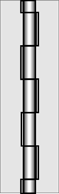 Haubenscharniere Schwerlastscharniere Nirosta (mit Nirostadorn) 30 mm Gewerbeeinteilung Standardlänge 3.