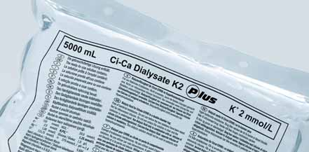 Ci-Ca Dialysate P lus trägt damit zur Stabilisierung des Serum- Phosphatspiegels der Patienten bei und reduziert das Risiko der Ausbildung einer behandlungsbedürftigen Hypophosphatämie.