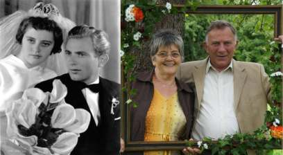 Ein schöner Traum, der wird jetzt wahr, seit 50 Jahren sind wir nun ein Ehepaar. Nikolaus und Anna Vogel geb.