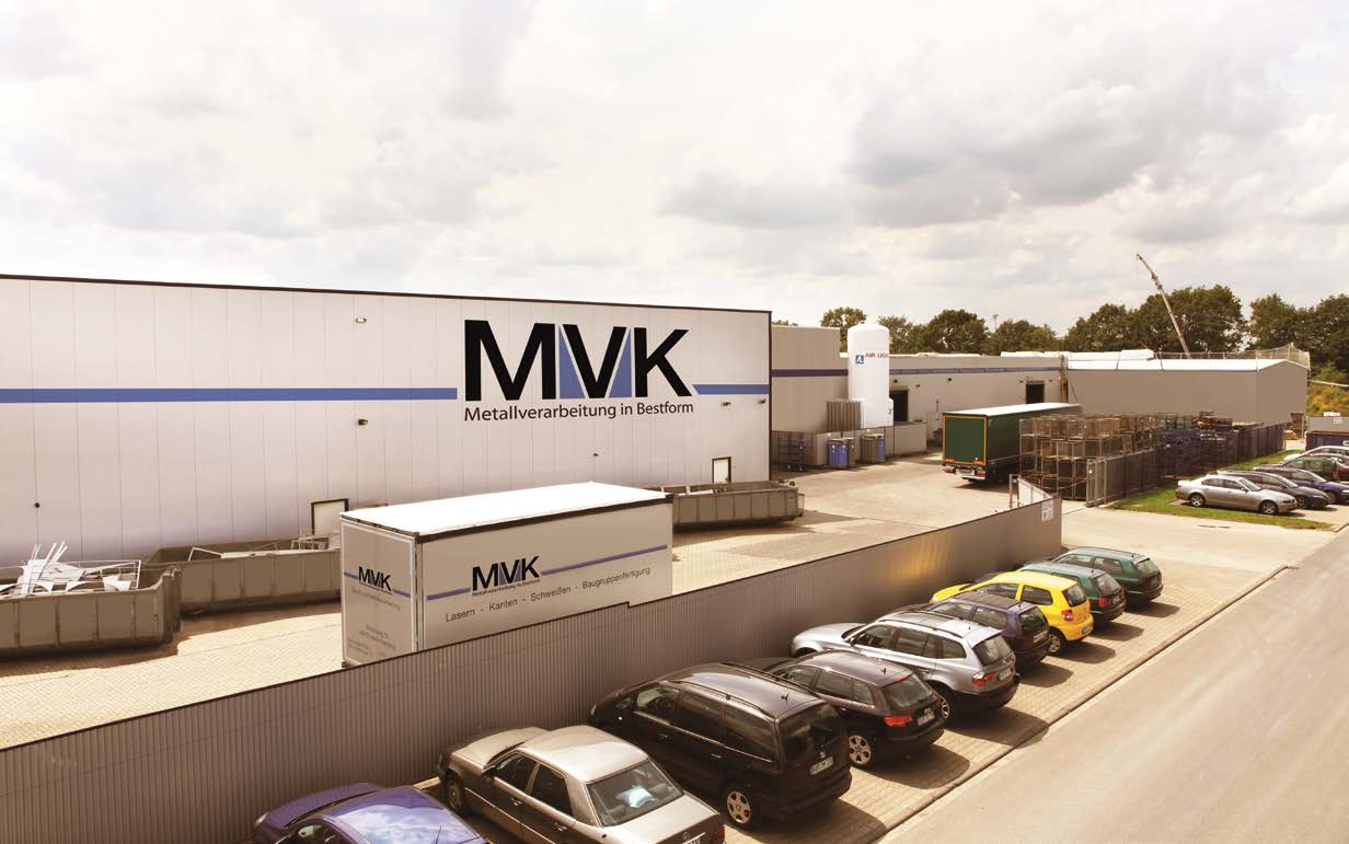 MVK GmbH & Co. KG Dinkelweg 12 48619 Heek-Nienborg 1999 gegründet 97 Mitarbeiter Kontakt: Thomas Wiechers Tel.: 02568/93 06-15 t.wiechers@mvk-metall.de www.