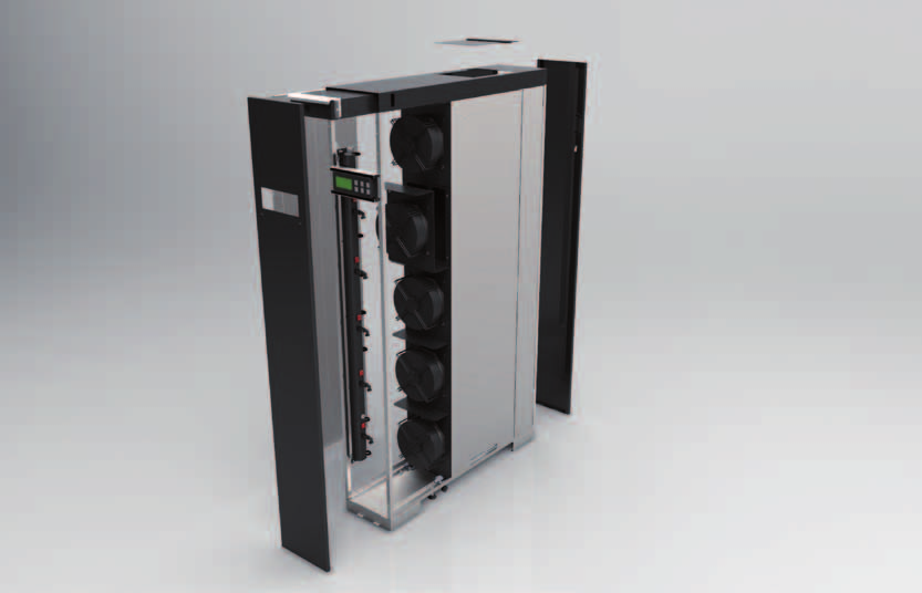 ENERGIEEFFIZIENZ Eine herkömmliche DX-Komfortlösung ist in einem Serverraum nicht unbedingt energieeffizient, denn bei diesem System kommt es zu einer starken Luftvermischung.