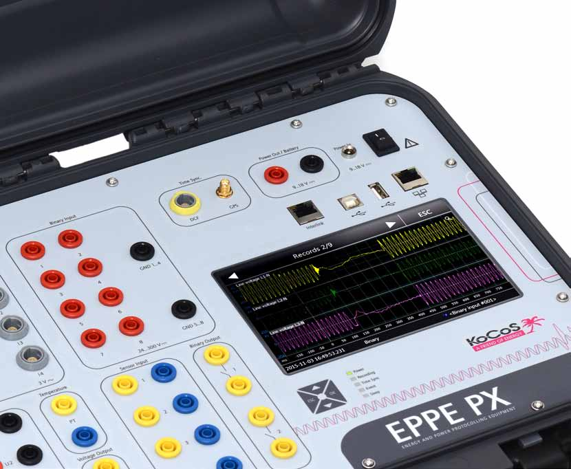 Grenzwertverletzungen und Störschriebe können beim EPPE PX direkt am Display angezeigt und analysiert werden, was eine Vorort-Analyse an der Messstelle auch ohne PC