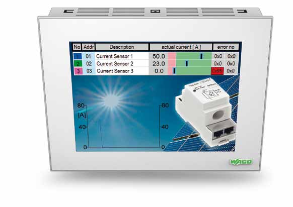 Intelligente Stromsensoren zur Überwachung von Solaranlagen über MODBUS-Kommunikation Bestellnr. 789-620 789-621 789-622 Produktbild Messbereich DC 0.