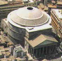 Die Römer waren grosse Meister im Erstellen von Kuppeln und haben breiten Gebrauch von dieser Möglichkeit gemacht.