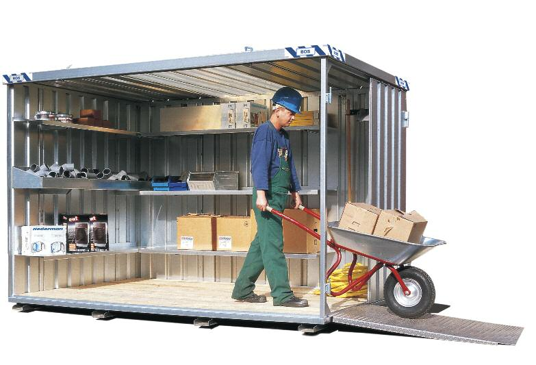 Materialcontainer Mit bis zu fünf Tonnen zulässigem Gesamtgewicht sind