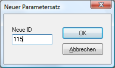 Klicken Sie mit der rechten Maustaste auf das Kombinationsfeld, um einen Gesamtüberblick über den angezeigten Parametersatz zu erhalten.