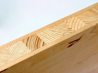 Türblatt Stärke 45 mm Vorteile gegenüber herkömmlichen 40 mm Türblättern: > bessere Schalldämmung > beste Stabilität > Massivholzanleimer in der jeweiligen