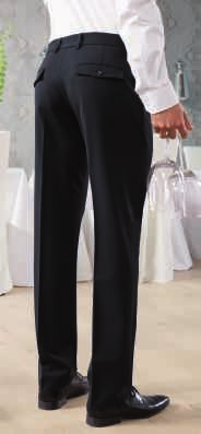 Calla Elegante Damenhose aus einem absolut knitterfreien Poly ester-wolle-elasthan-gemisch mit gerade geschnittenem Bein.