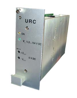 URC75 DC/DC-Wandler 75 Watt DC/DC Converter 75 Watt 10 : 1 Ultraweitbereichseingang 12,5...154,0 V DC 10 : 1 Ultra Wide Input Range 12,5.
