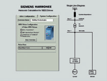 Installation und Einbau SED2 Siemens HarmonEE Berechnungsprogramm für Netzoberwellen auf der Zuleitungsseite, die vom