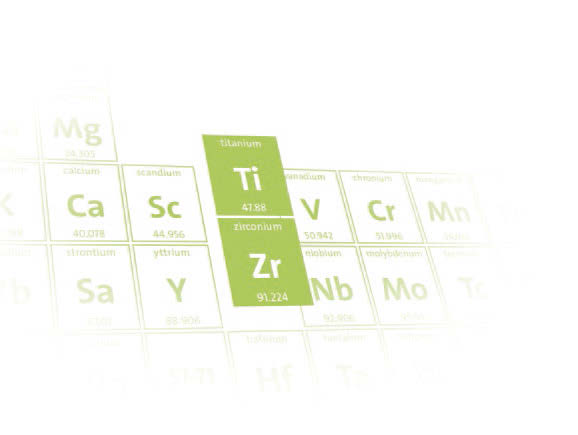 STABILER ALS TITAN Roxolid ist eine Legierung aus ~85 % Titan und ~15 % Zirkonium.