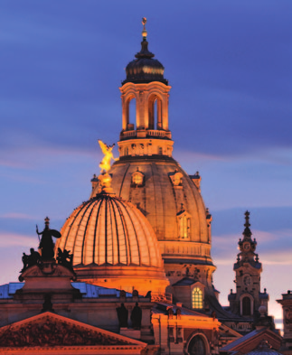 Historische Grüne Gewölbe und die Frauenkirche sind über die Grenzen Sachsens hinaus bekannt.