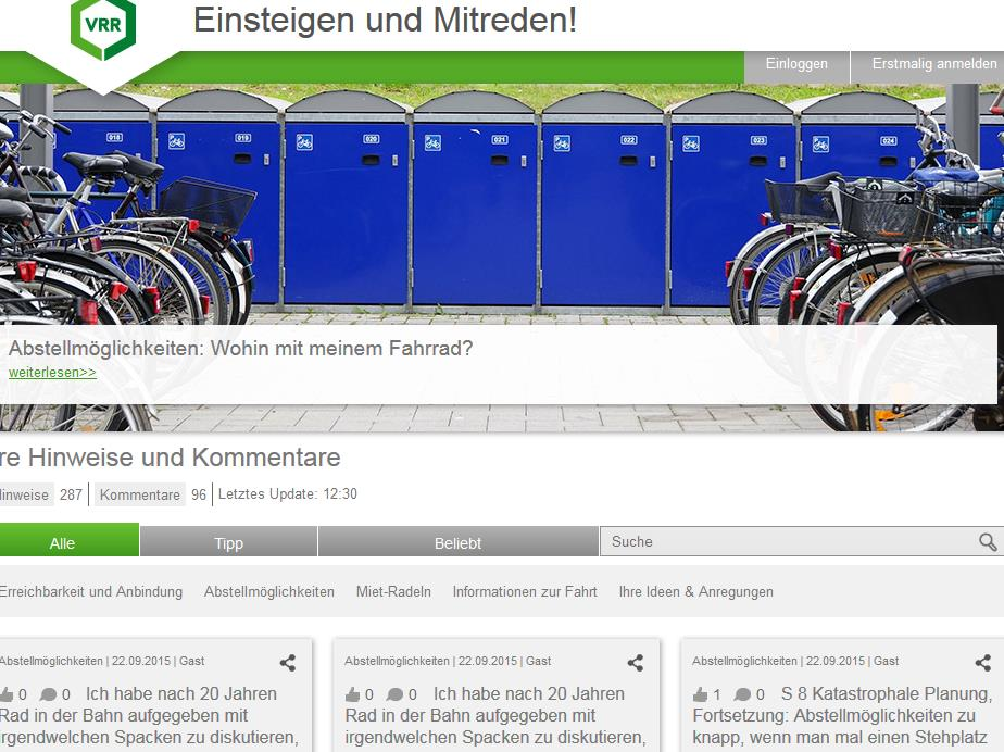 Einsteigen & Mitreden Fahrrad & ÖPNV Die offene Online-Dialogplattform Einsteigen & Mitreden wurde vom 01. 22. September 2015 zum Thema Fahrrad & ÖPNV durchgeführt.