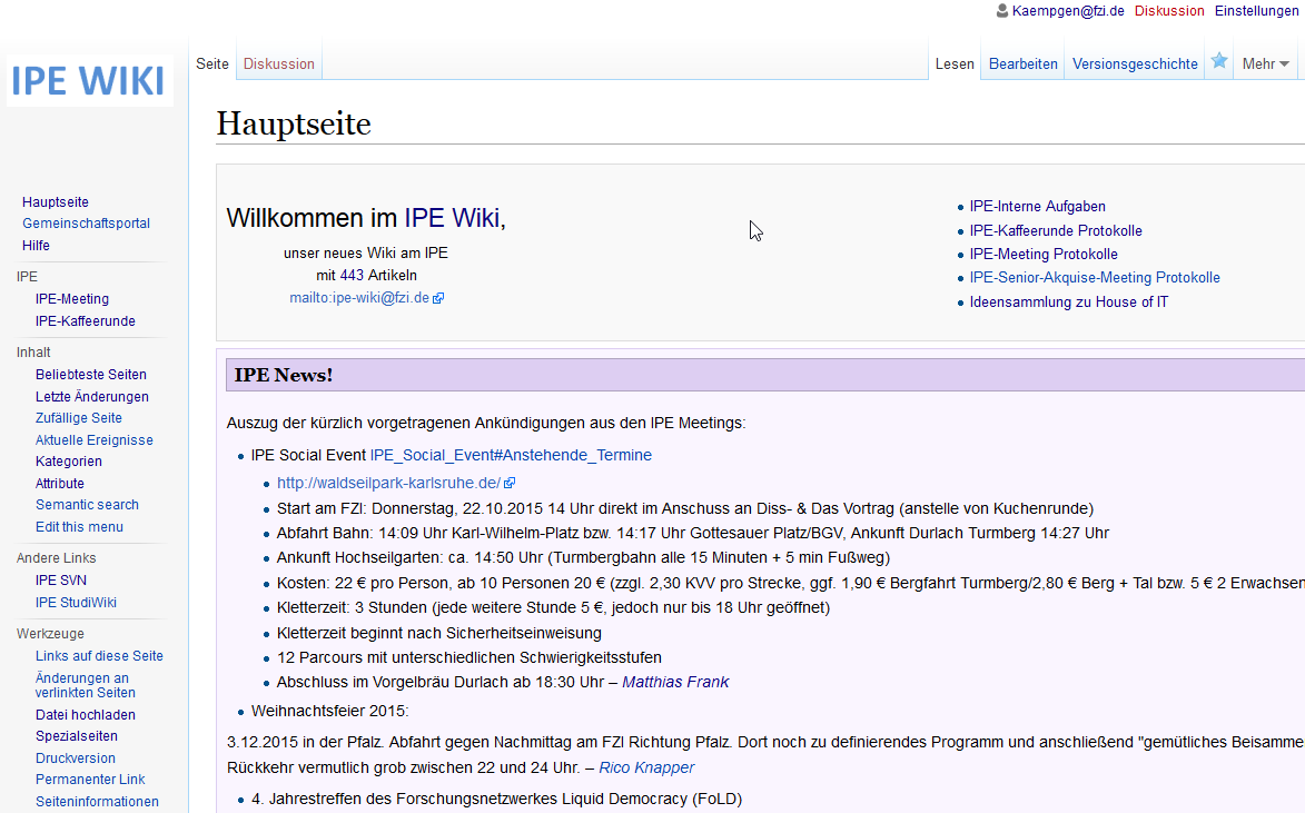 IPE-Wiki im Einsatz 10.11.