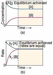 Chemisches Gleichgewicht Die Reaktion läuft so lange, bis im Gleichgewicht (t ) die Konzentrationen [A], [B], [C], ihre Endwerte erreicht haben, d.h. Hin-Reaktionsrate = Rück-Reaktionsrate: υ 1 = υ