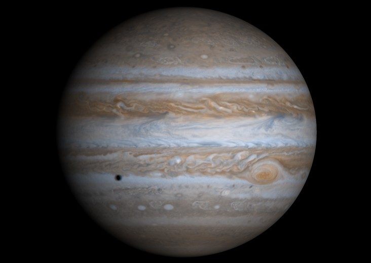 Jupiter Der Planet Jupiter, welcher der bei weitem größte und schwerste Planet unseres Sonnensystems ist (2,5 mal so Schwer wie alle anderen Planeten zusammen), gehört nicht mehr, wie die inneren