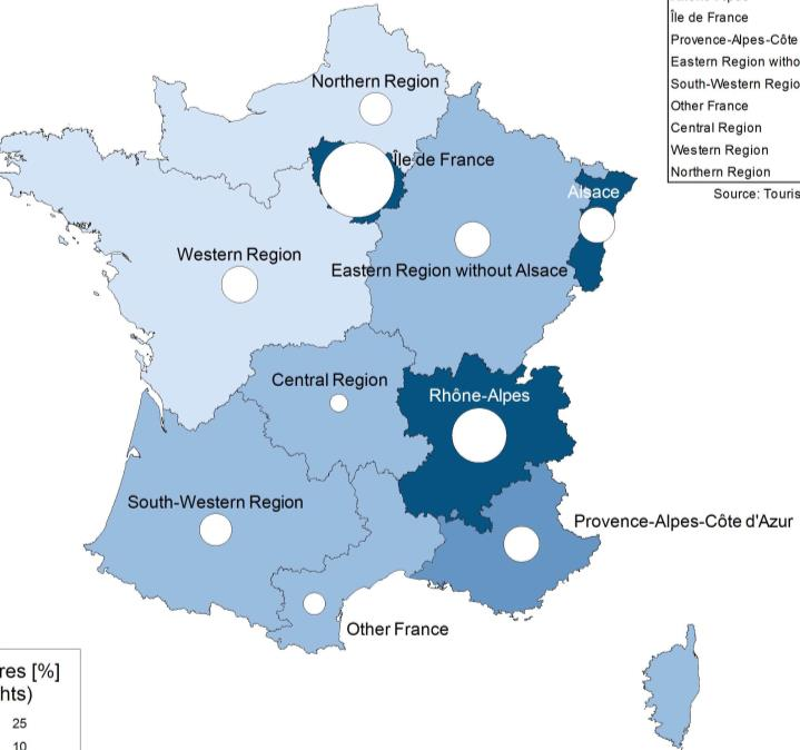 Marktbearbeitungs-Ansatz FOKUS GEOGRAFISCH & SAISONAL Geographische Schwerpunkte gemäss ST Frankreich Verstärkte