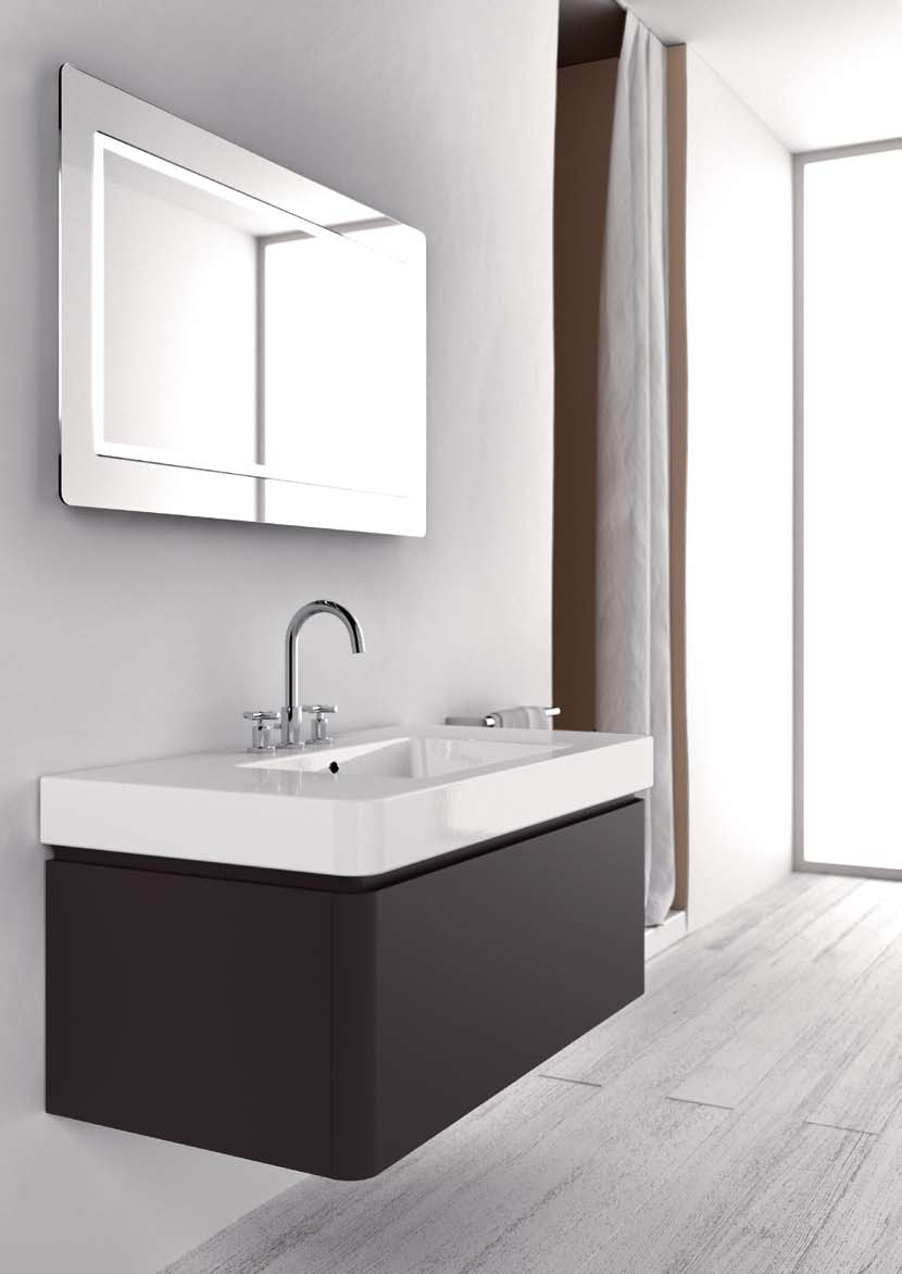 I mobili Roma con lavabo integrato sono disponibili nella versione 1 cassetto.