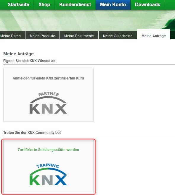 7 KNX Zertifikationsverfahren für Schulungsstätten 7.