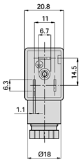 Kabelquerschnitt 1,5 mm 2 23-SP-011-G Anschlusssteckdosen nach DIN EN 175301-803 Form B Industrienorm