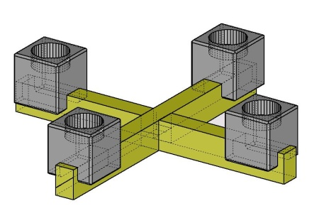 Kerzenhalter: Nach einer Idee von Erwin Podenstorfer Der unten abgebildete Kerzenhalter besteht aus zwei Leisten ( Quader 30 x x 3 ) mit einer Öffnung ( x x 1.
