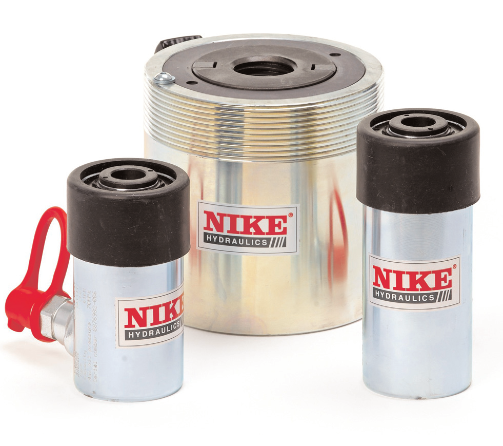 NIKE Hohlkolbenzylinder Zylinder für Druck- und Zugeinsatz Lieferbar als einfachwirkende Modelle mit oder ohne Rückzugsfeder sowie in