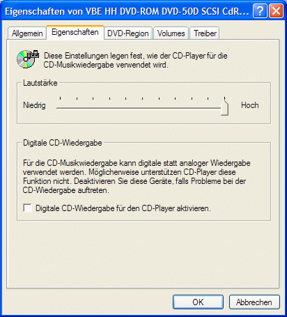 Virtual CD v8 Handbuch Unter Windows 98 ist diese Einstellung nicht für jedes Laufwerk verfügbar. Die Einstellung kann nur für ein CD-Laufwerk in den Multimedia Einstellungen festgelegt werden. 2.
