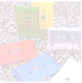 Unbespielte Compact Kassetten 5 - Fach verschraubtes Qualitätsgehäuse, schwarz Super