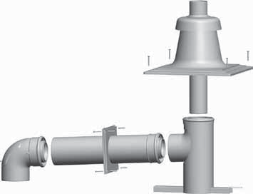 Luft-/Abgasführung für Gasbrennwertthermen von 35kW bis 50kW Ausführungsvarianten Zubehör = 07 DN80/125 Art.-Nr.