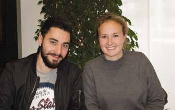 Alaa Al Hamwi und Miriam Jackobs Das bereichert das Leben so Bundesfreiwilligendienst mit Flüchtlingsbezug: Alaa und Miriam berichten von ihren Erlebnissen Alaa Al Hamwi (23) und Miriam Jackobs (18)