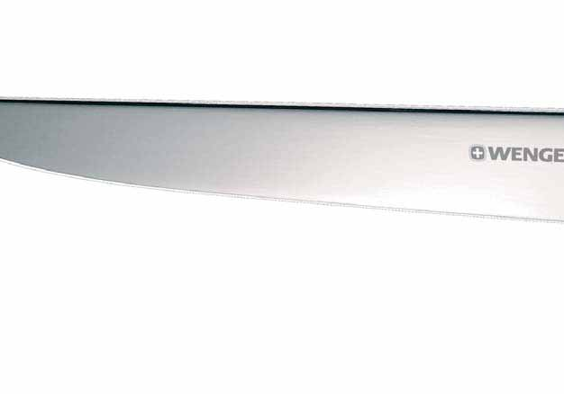 22 SWIBO 23 Edge Wenger s exclusive sharpening edge Remains sharper longer Every knife sharpened by hand Edge angle between 25-30 degrees (angle dependent on use of the knife) Allows for optimal