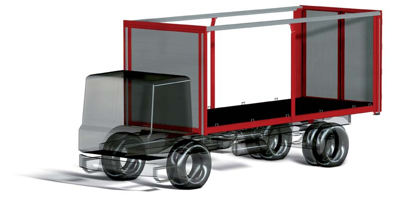 9 Cargotrail Stahl-Bodenrahmen SSP1 mit PWP Aluminium Trailer-Kit Dauerläufer Seit 2002 im Angebot, ist der PWP Aluminium Trailer- Kit