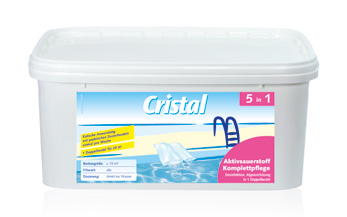 Desinfektion mit Aktivsauerstoff Cristal bietet zwei Produkte, bei denen Aktivsauerstoff als Desinfektionsmittel zum Einsatz kommt: die Aktivsauerstoff- Komplettpflege sowie das Monats-Set Sauerstoff.