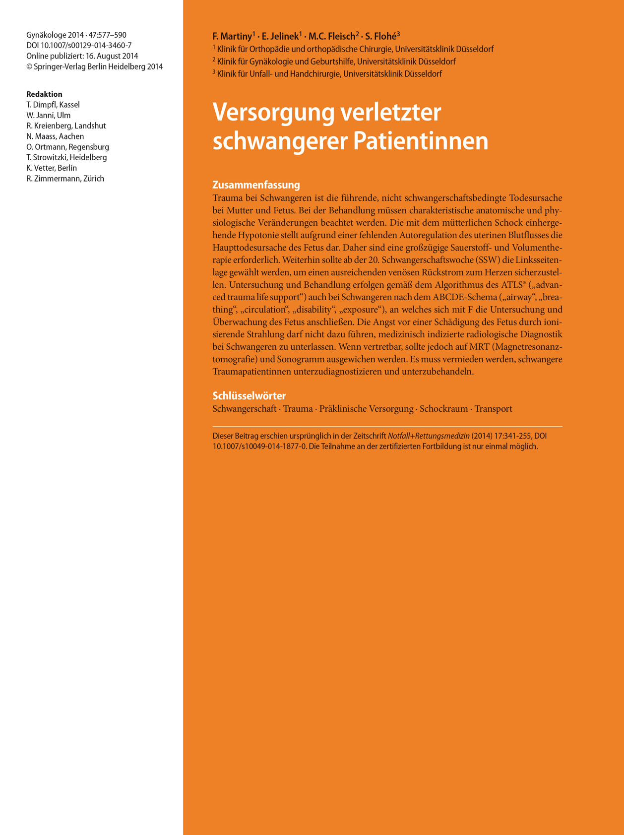 T. Dimpfl et al. (Hrsg.), Weiterbildung Gynäkologie und Geburtshilfe, DOI 10.