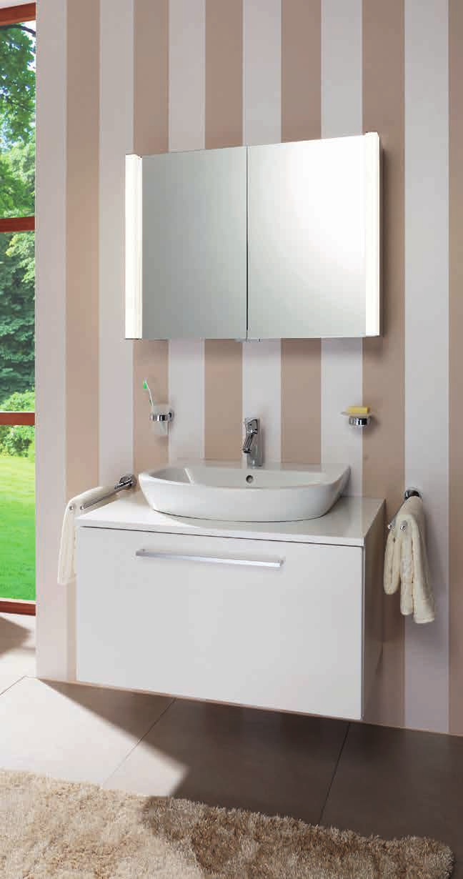 BADMÖBEL Design Individual Mit gilt: kleines Bad, große Wirkung! Aufgesetzte Waschtische sorgen für Eleganz und sind immer wieder ein Hingucker im Bad zeitlos schön und einfach modern.