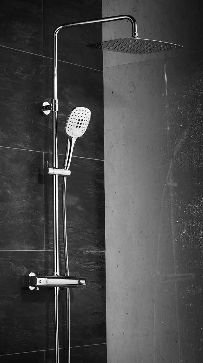 60 BRAUSEN Duschsysteme Individual passend zu Design und Duschsystem höhenverstellbar und schwenkbar, Messing,, 2-WegeKeramik-Kartusche, Brauseschlauch Design Brauseschlauch Schlauchkonus