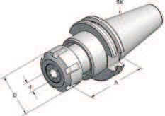 Steilkegel-Werkzeugaufnahmen ISO Taper-Toolholders Aufnahme für Einschraubfräser Adapter for end mills with thread shank Kegelwinkel AT3, Rundlaufgenauigkeit Steilkegel zu Werkzeugaufnahme < 0,005