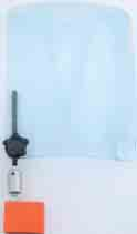 06 Späneschutzschilder mit Fuß usrüstung mit parabolischem Schild aus crylplastik, inkl. kräftigem Magnetfuß 55 x x 5, Magnethaftkraft ca.
