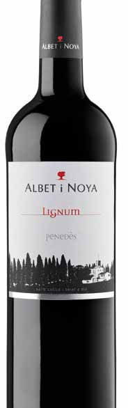 Albet i Noya Lignum negre Penedès DO, Katalonien, Spanien Garnacha, Cabernet Sauvignon, Syrah Art. 60209 Der Lignum wurde während 11 Monaten in kleinen Eichenfässern von 225 l ausgebaut.