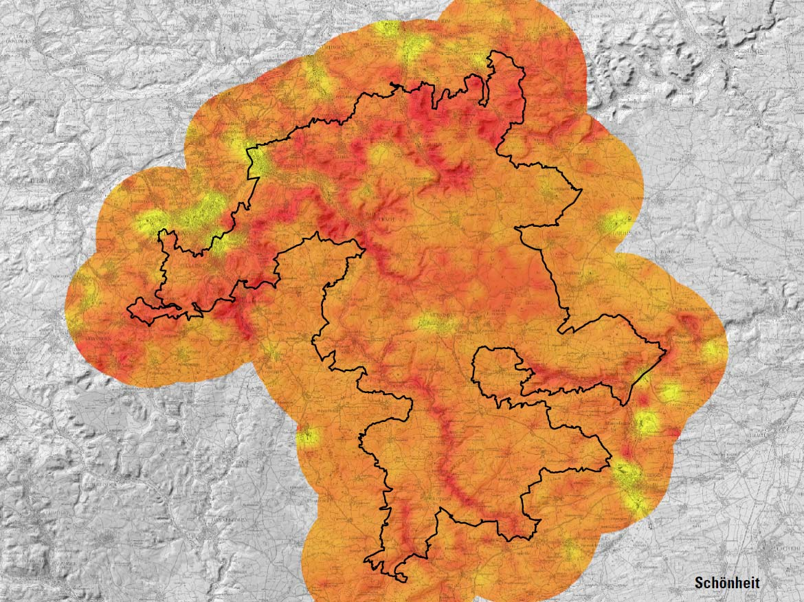 Landschaftsbildbewertung Flächendeckende Bewertung der Landschaftsbildqualität Berücksichtigung besonders attraktiver Landschaftsräume bzw.