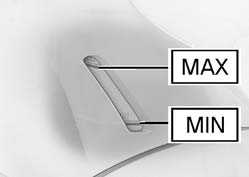 Kühlmittel Sollstand zwischen MIN- und MAX- Markierung am Ausgleichsbehälter Kühlmittelstand ist zu niedrig.
